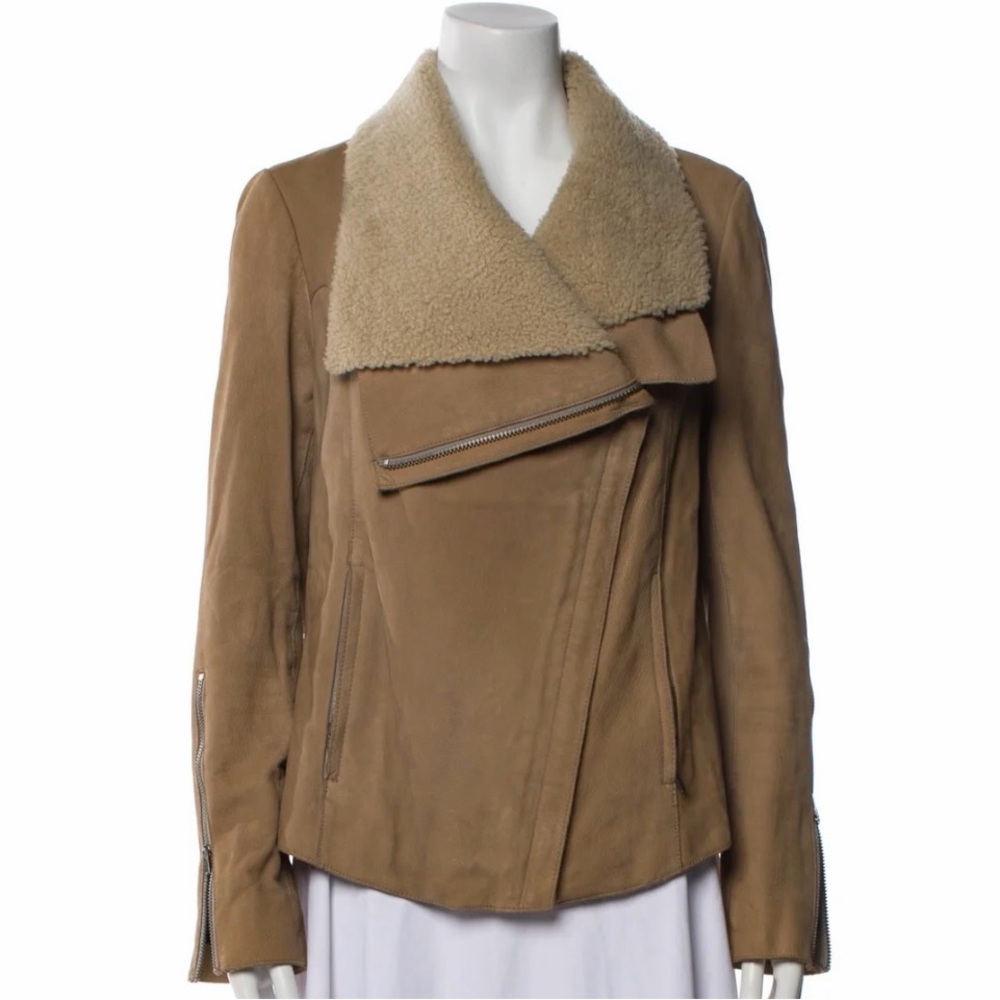 Helmut Lang Tan Teddy Jacket